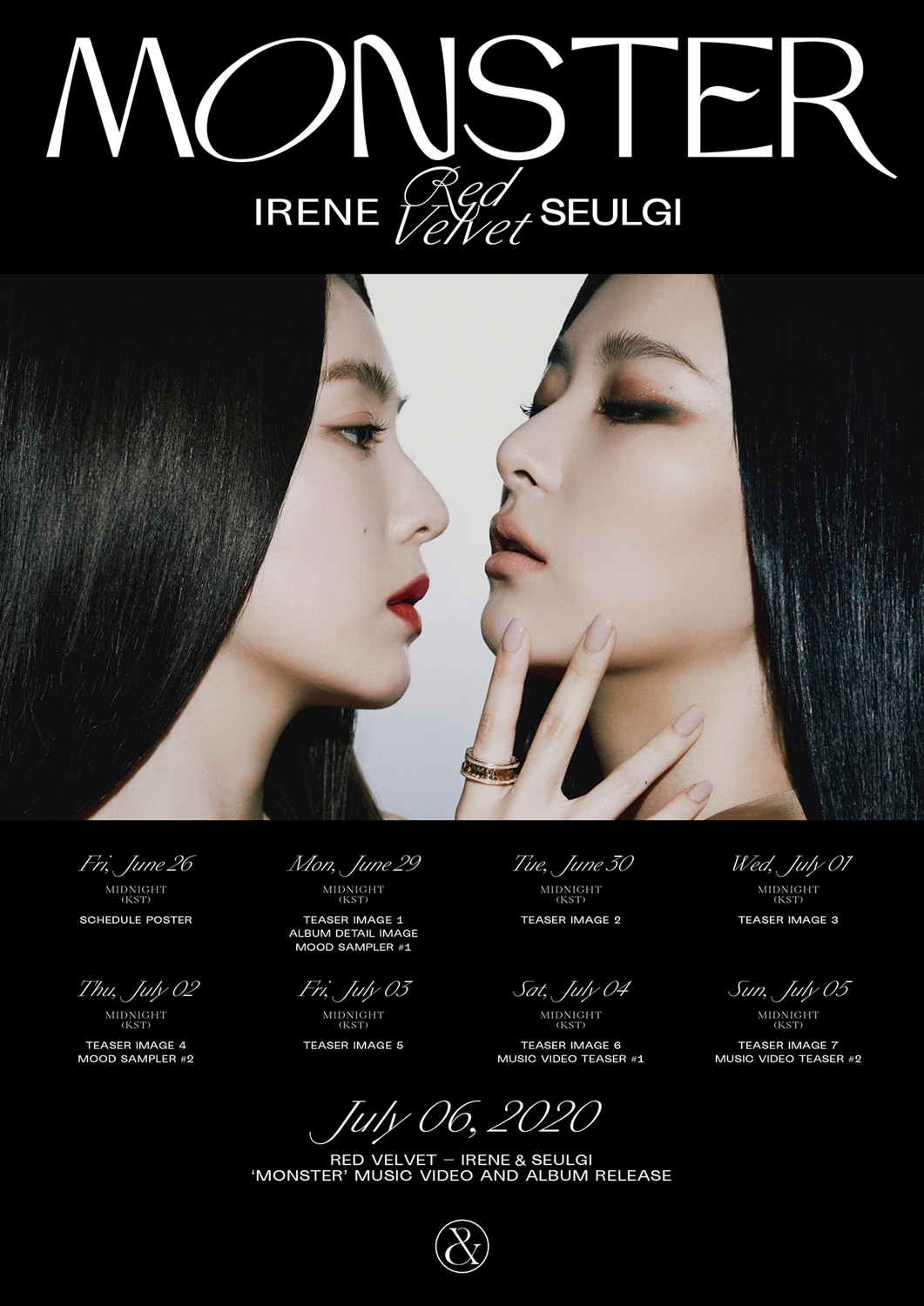 [Red Velvet - IRENE & SEULGI] The 1st Mini Album 'Monster'_Schedule Poster