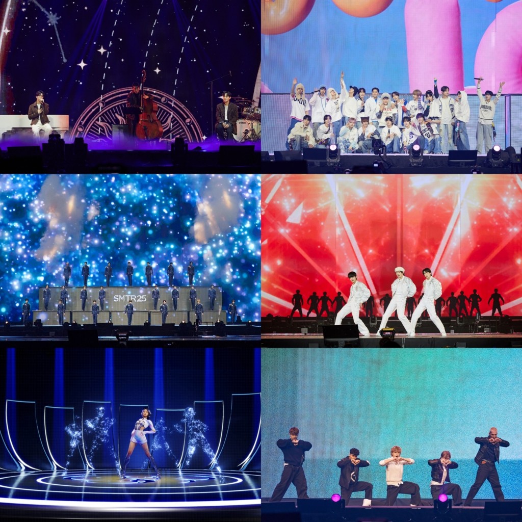 SMTOWN LIVE 2025 คอนเสิร์ตที่กรุงโซล (แถวที่ 1 - เวทีรวม, แถวที่ 2 - SMTR25, แถวที่ 3 - naevis, dearALICE)