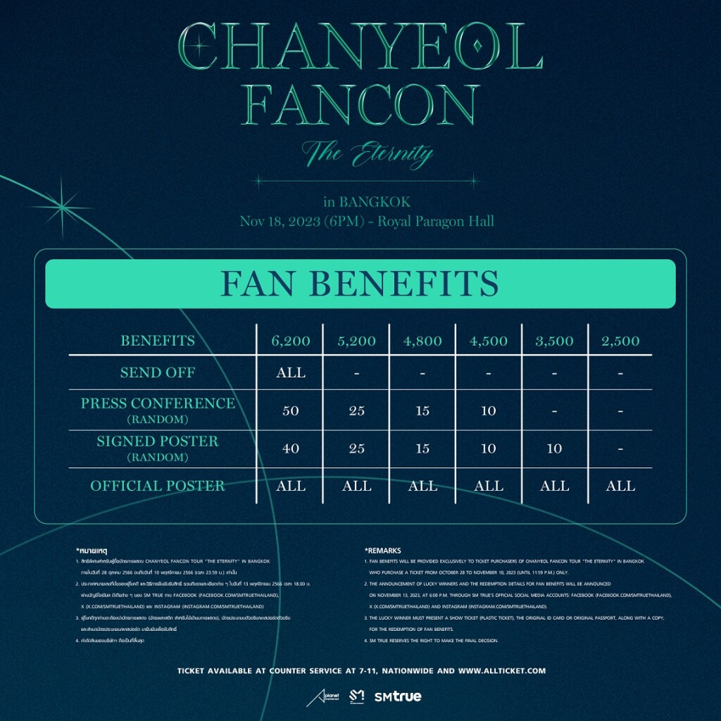 [ภาพสิทธิพิเศษ] CHANYEOL FANCON TOUR THE ETERNITY in BANGKOK