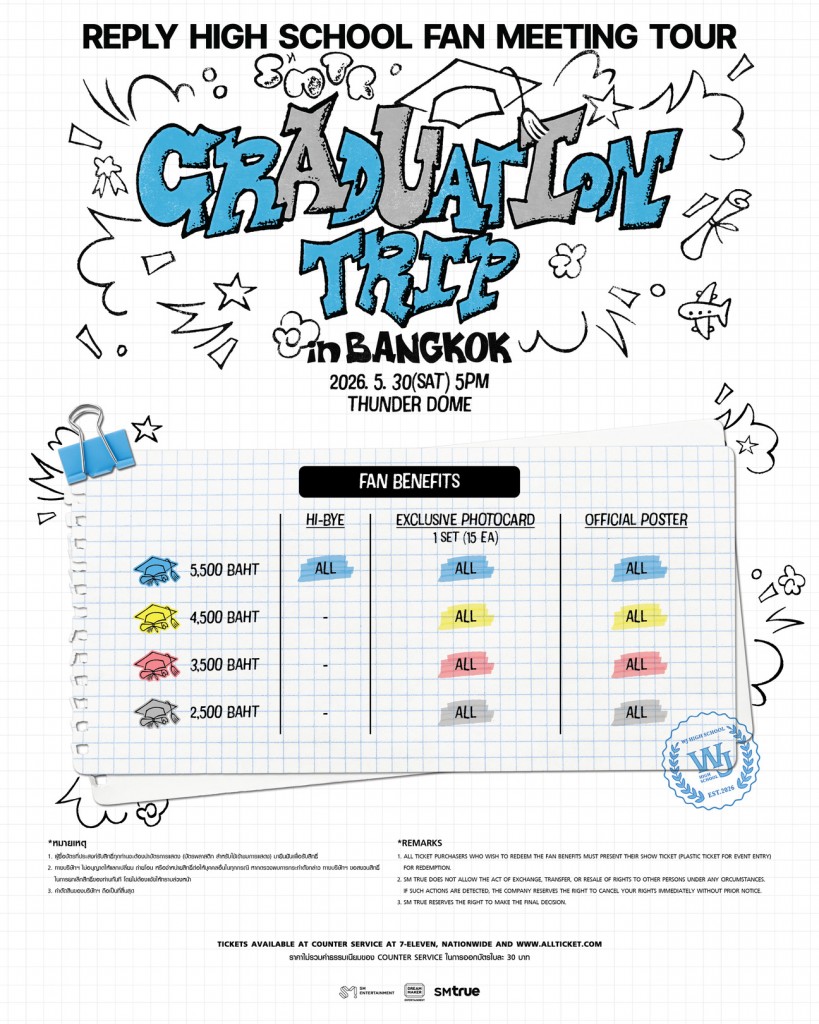 [ภาพสิทธิพิเศษ] แฟนมีตติ้ง ‘Reply High School’ Fan Meeting Tour – Graduation Trip in BANGKOK