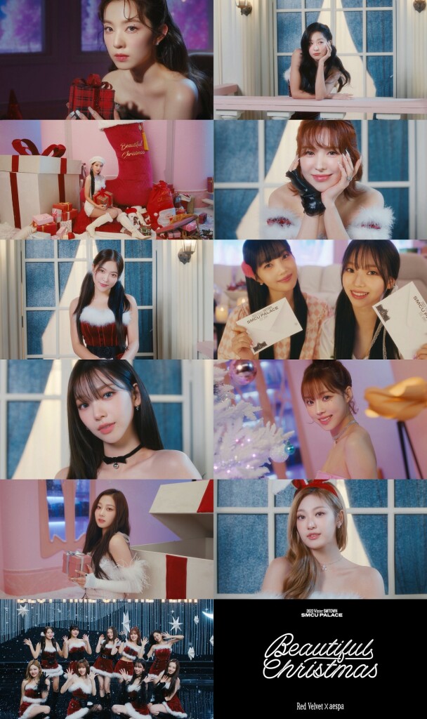 [ภาพแคปเจอร์] มิวสิกวิดีโอเพลง 'Beautiful Christmas' ของ Red Velvet X aespa